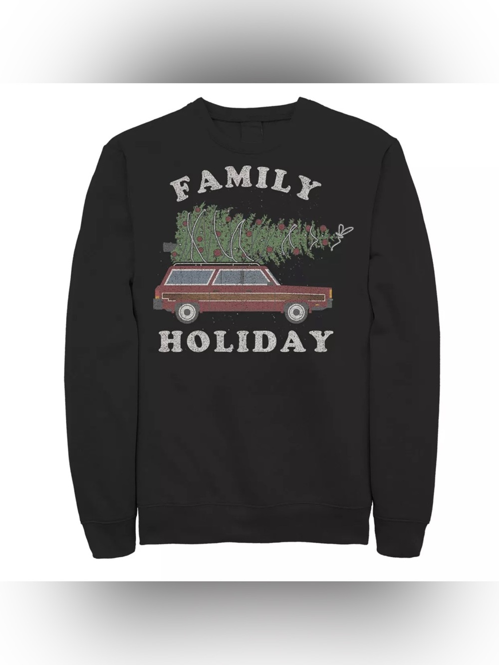 Men's 2XL Retro Family Holiday Christmas Crewneck Sweatshirt